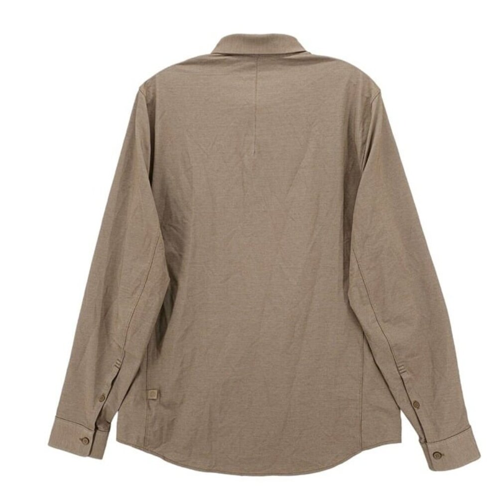NWOT LULULEMON Commission LS Oxford Shirt ALSC/WHT Allspice SMALL MEDIUM - Picture 4 of 7